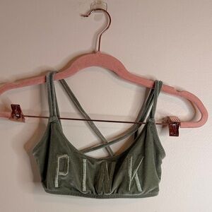 Victoria's Secret PINK Olive Swim Suit Top